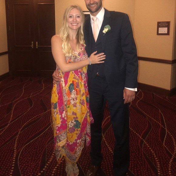 Colorful Anthropologie handkerchief dress - Picture 2 of 2